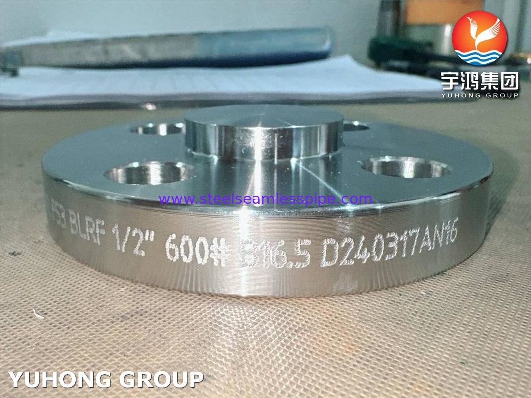 شفة فولاذية مزدوجة مُشكَّلة ASTM A182 F53 B16.5 للنفط والغاز