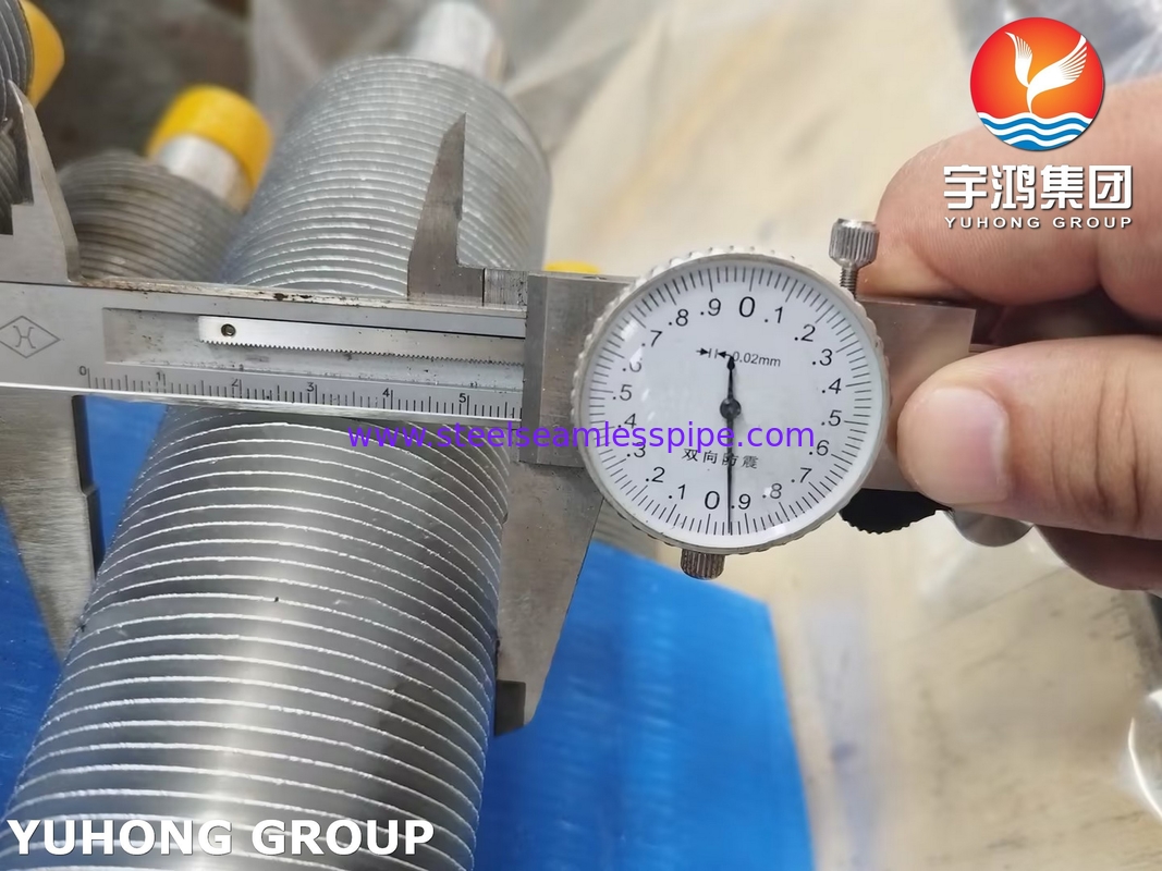 نوع L أنبوب ملفوف ASME SA249 TP316L مع Al1100 لتبريد الهواء