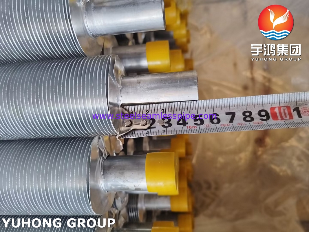 ASME SA249 TP316L الأنبوب الملتف مع شريط Al1100 للبرودة الهوائية