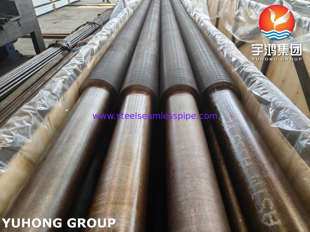 ASTM A335 P22 الأنبوب السلس من الفولاذ اللاصق مع 11-13CR HFW Fin Tube للفول الكونفيكسيون