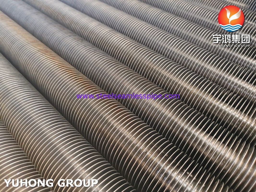 ASTM A179 الألومنيوم الفولاذ الكربوني الأنبوب المدمج للنابضات لتبادل الحرارة ونظام التبريد