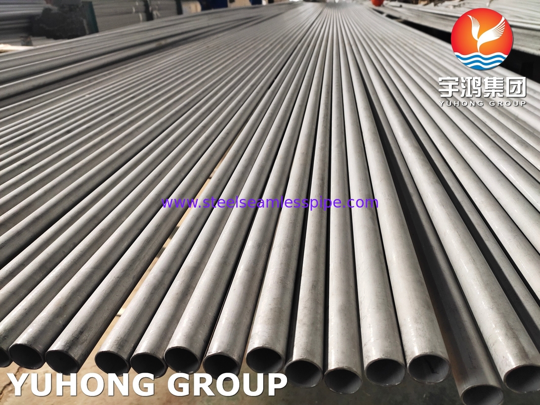 ASTM A789 ASMESA789 مادة أنابيب الفولاذ المزدوجة الفائقة S31803, S32205, S32750, S32760, S31254 للمبادل الحراري