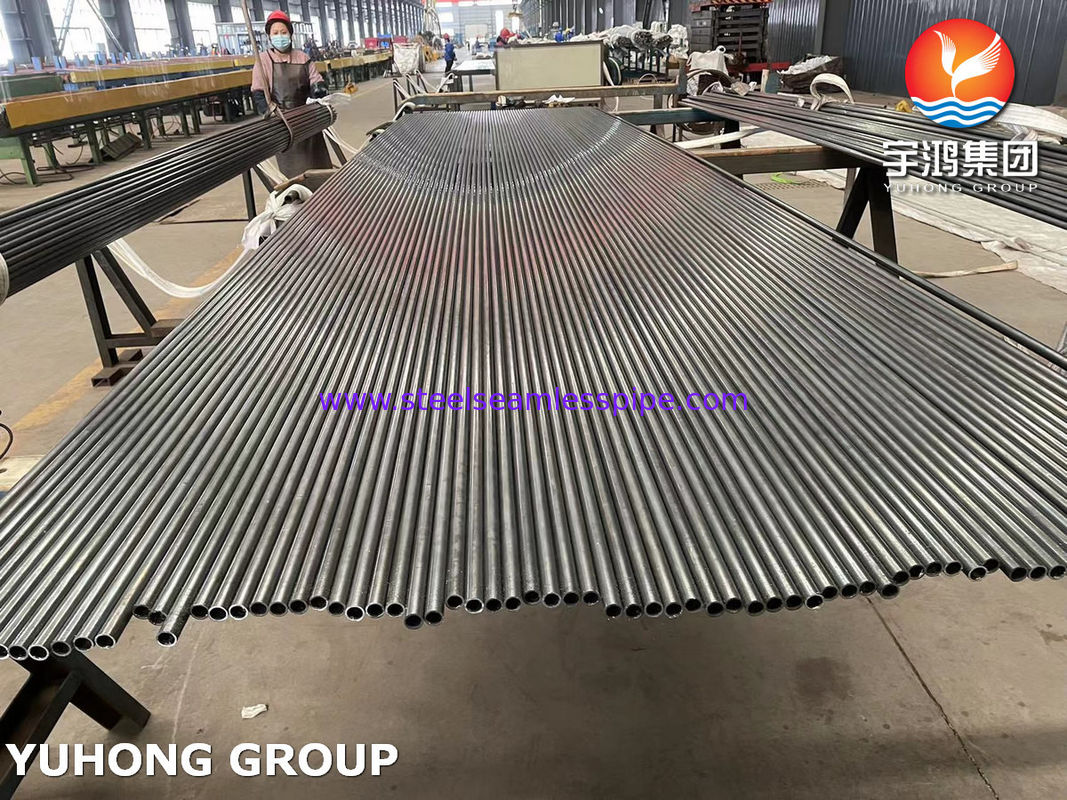 أنبوب بلا خيوط من الفولاذ المقاوم للصدأ a268 405 tp409 tp410 tp430 tp439 مبادلة حرارة مشوية مشرقة