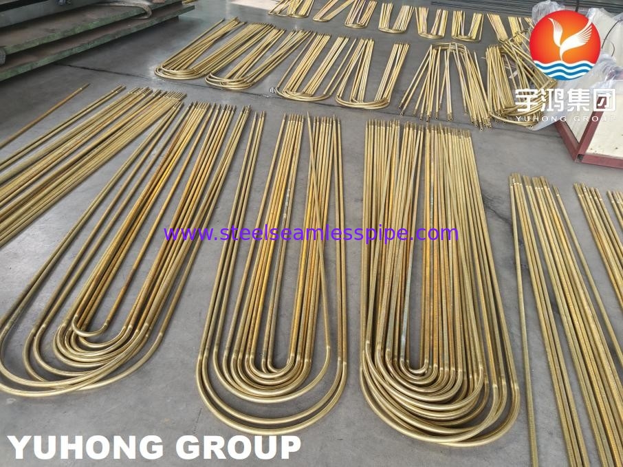 B359 C44300 C44500 سبيكة النحاس أنبوب U ينحني لأجهزة تبادل الحرارة ASTM B154-16