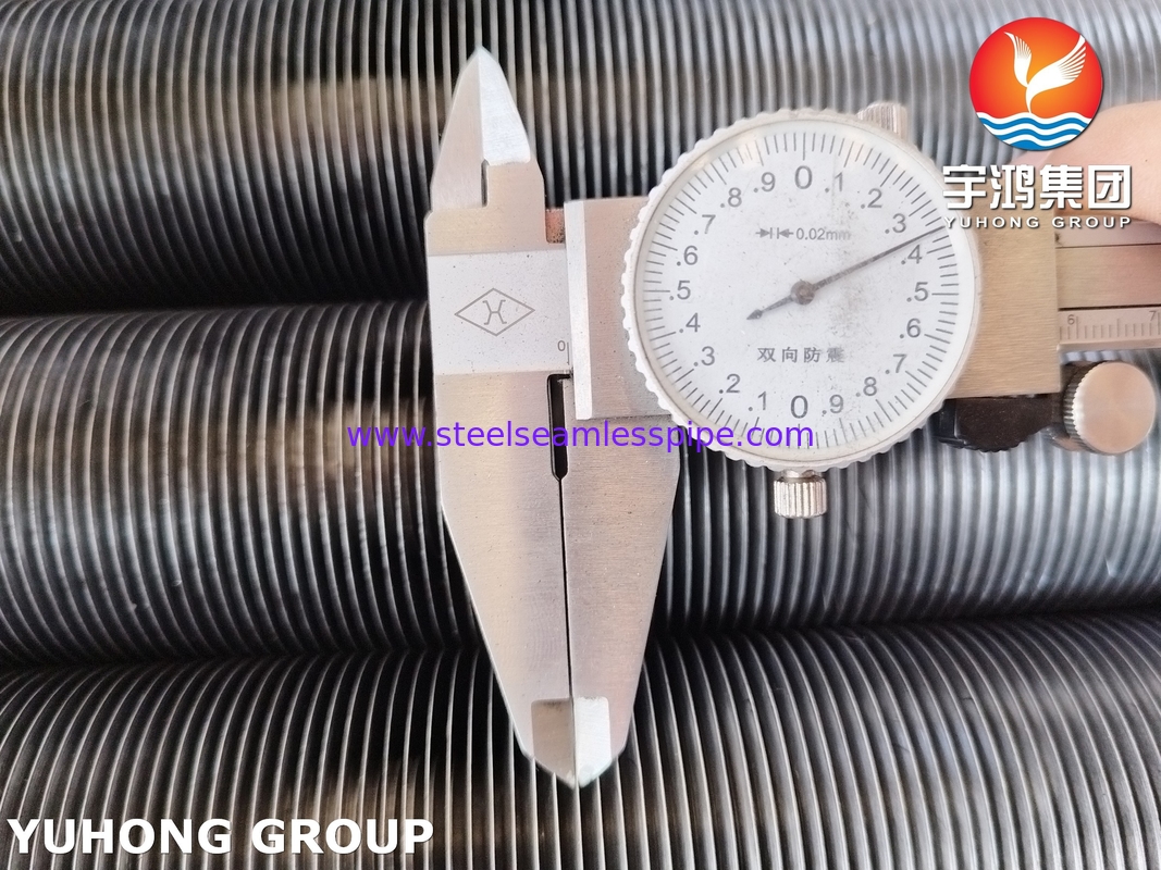 ASTM A213 T5 الألياف الفولاذية الأنابيب السلسة مع Al1060 شريط العصا أنابيب العصا لبرودة الهواء