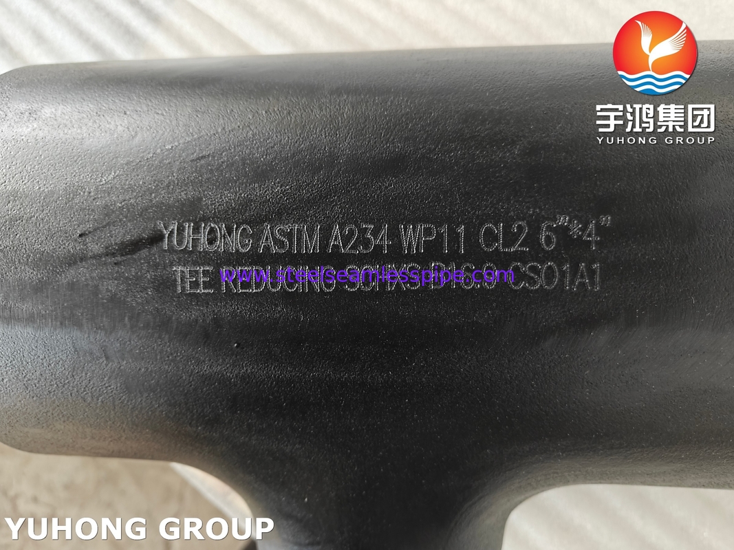 ASTM A234 WP11 CL2 سبيكة الفولاذ الحد من الشعر ASME B16.9 أدوات أنابيب Buttweld