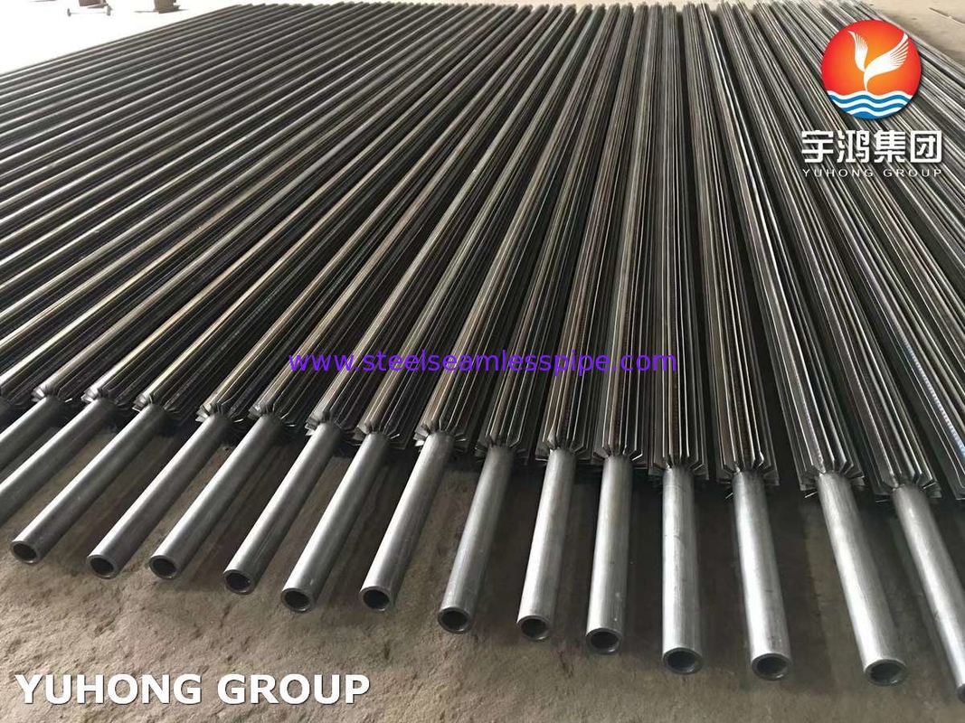 أنبوب زعانف طولي ASTM SA210 Gr A1 مع زعانف من الفولاذ الكربوني للمبادل الحراري