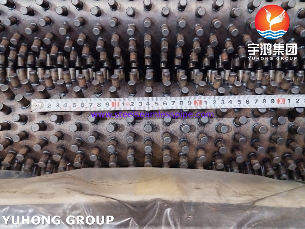 أنبوب مُزود بزعانف فولاذ سبيكي ASTM A335 Gr P5 لفرن تسخين المصفاة