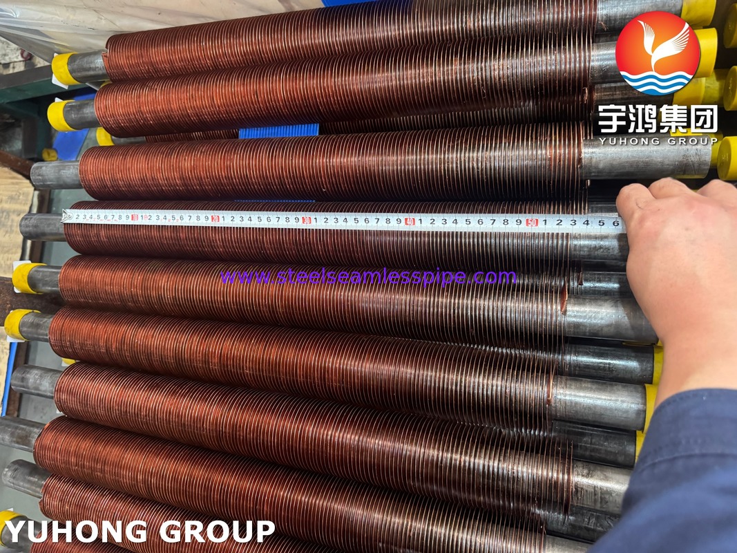 ASTM A106 GR.B With Cu-T2 Fin Embedded G Type Fin Tube, Offshore & Platform