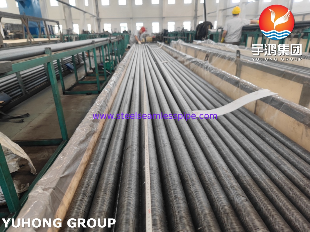 ASME SA209 أنبوب زعانف فولاذي سبيكي مدمج مع زعانف AL1060 لمبادل حراري