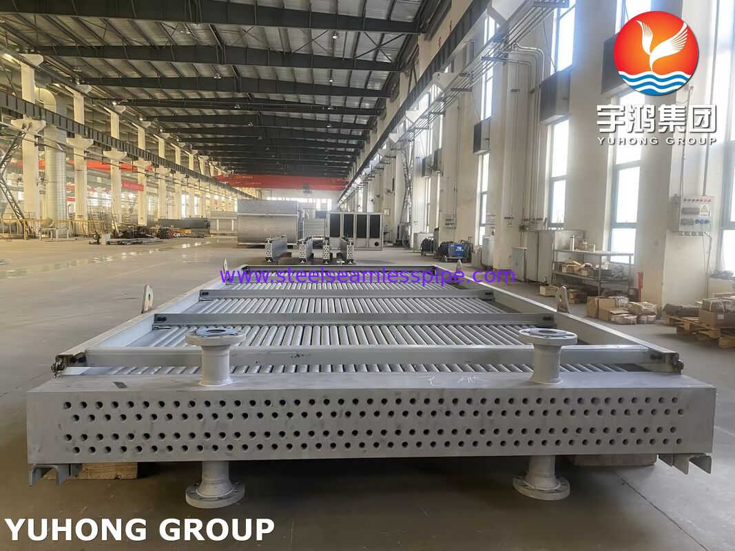 حزمة أنابيب مبرد الهواء Monel 400 مع زعانف ألومنيوم مبثوقة وأنابيب ASME SB163 غير الملحومة