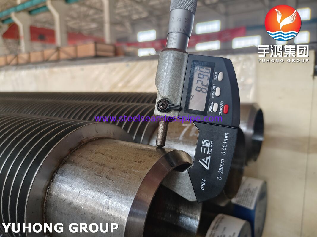 أنبوب ذو أزرار عالية التردد - ASTM A335 P22 Base / 11-13Cr Fins للكبائن والسخانات