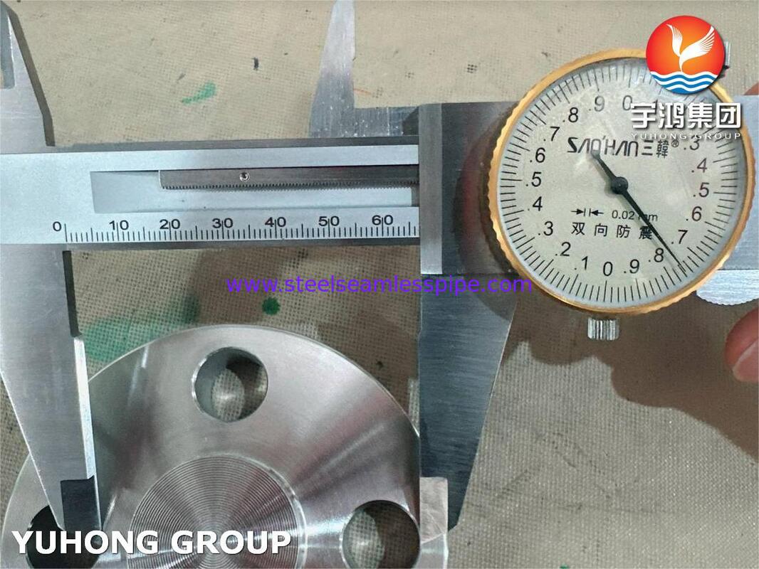 شفة عمياء من الفولاذ المقاوم للصدأ المزدوج المطروق ASTM A182 F53 ذات وجه مرتفع B16.5