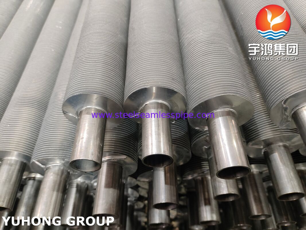 EN 10217-7 1.4301 أنابيب الزعانف المطحونة لمبردات الهواء استرداد الحرارة