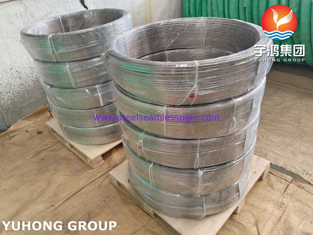 ASTM A269 TP316L الأنبوب الملفوف الصلب غير المقاوم للصدأ الساطع للطاقة الصناعية