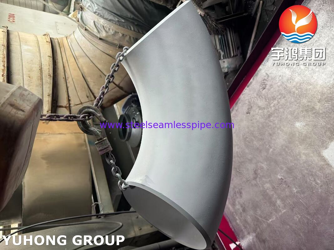ASTM A403 WP304-S BW Elbow, مقاومة عالية للتآكل من الفولاذ المقاوم للصدأ وصلة لحام بعقب للأنابيب الصناعية
