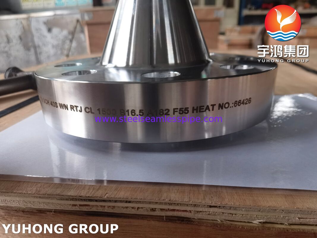 ASTM A182 F55 UNS S32760 عجلة الصلب المزدوج للصلب RTJ EN 1.4501