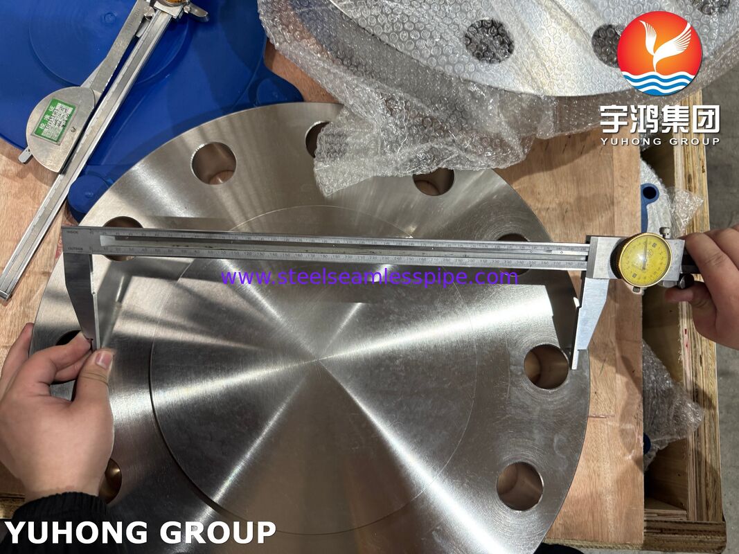 فلنج مسدود ASTM A182 F51 دوبلكس 2205 فلنج ASME B16.5 BLRF فلنج فولاذ دوبلكس