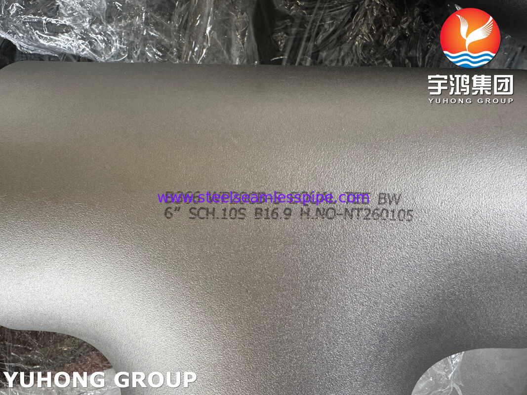 ASTM B366 N08810 إنكولوي 800H وصلة متساوية من سبيكة النيكل لأنابيب درجات الحرارة العالية