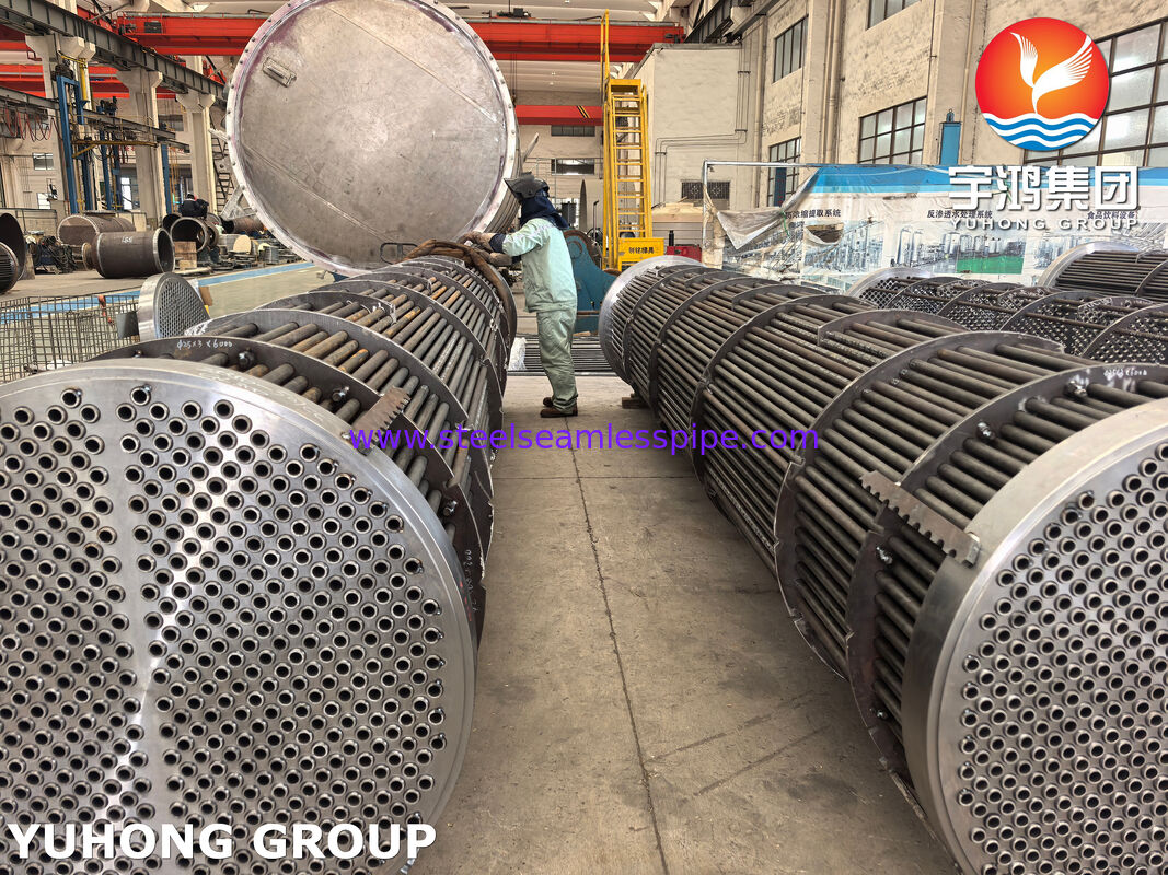 مجموعة أنابيب مبادلة الحرارة من الفولاذ الكربوني مع مواد ASME SA179 و ASME SA266 Gr.2