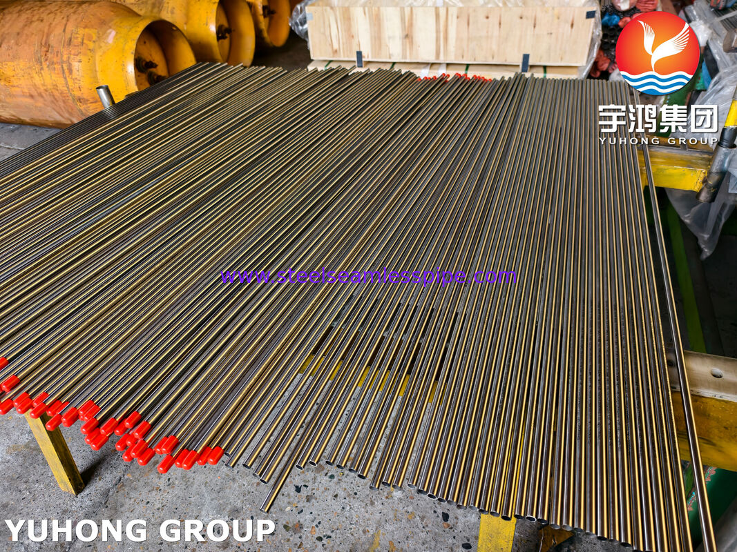 ASME SA789 UNS32205 S31803 أنبوب فولاذي مزدوج غير ملحوم أنبوب مبادل حراري لمبادل حراري ومعالجة المياه وتجهيز الأغذية