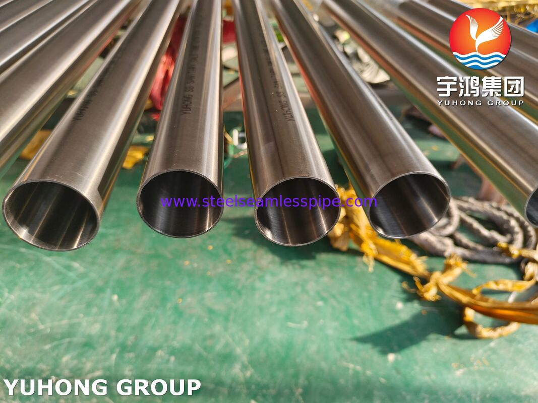 3A ASME SA270 TP304 الأنبوب الصحي الفولاذ المقاوم للصدأ الخلس لصناعة السكر MP EP