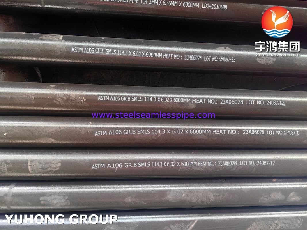 أنبوب غير ملحوم لمبادل حراري من الصلب الكربوني ASTM A106 GR.B للنفط والغاز