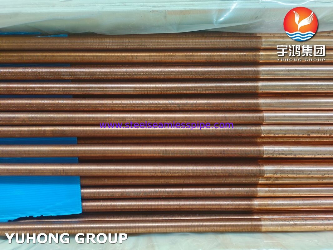 ASTM B111 C12200 أنبوب ناعم من النحاس الفوسفور غير المأكسدة لمكثف المبادل الحراري