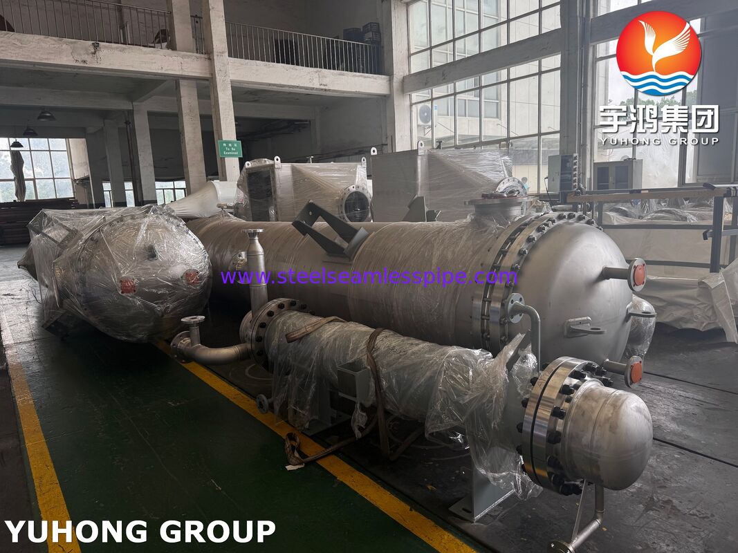 ASME SB516 شل وأنبوب مبادل حراري Monel400 Clad Trim Condenser للبرج الجوي
