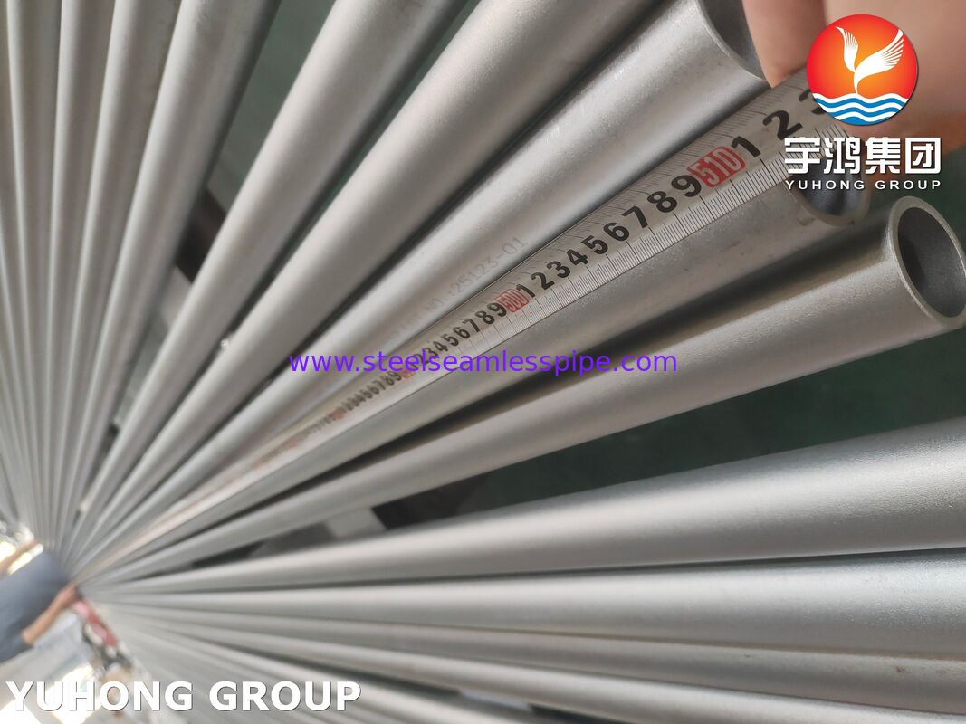 ASTM A268 TP405 أنبوب الفولاذ المقاوم للصدأ الحديدي مع نسبة منخفضة من الكروم وارتفاع من الألومنيوم ، غير متصلب للهواء