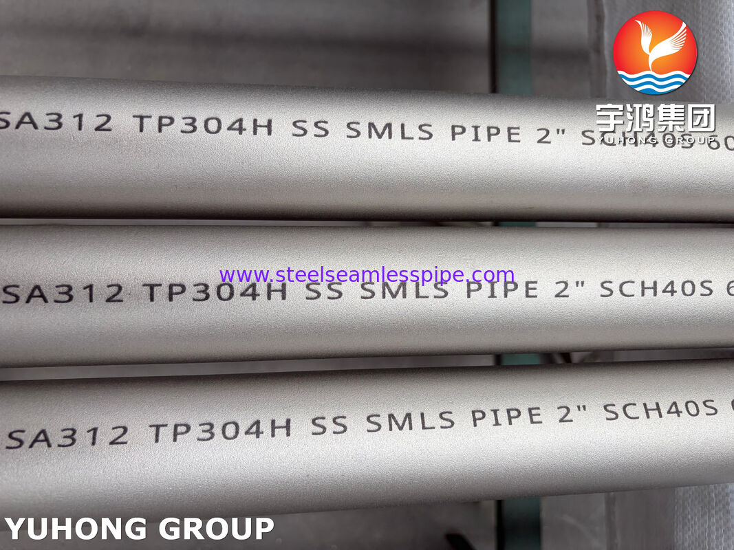 أنبوب فولاذي مقاوم للصدأ غير ملحوم ASTM A312 TP304H 304L للتطبيقات الكيميائية والصناعية