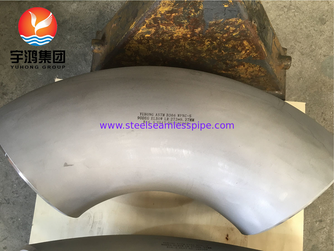 ASTM B366 Monel 400 / UNS N04400 مقعد 90 درجة نيكل سبيكة الفولاذ Buttweld تركيب