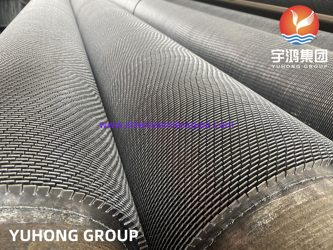 أنبوب HFW ذو الزعانف ، ASTM A210 / ASME SA210 GR.A1 أنبوب ذو الزعانف من الفولاذ الكربوني
