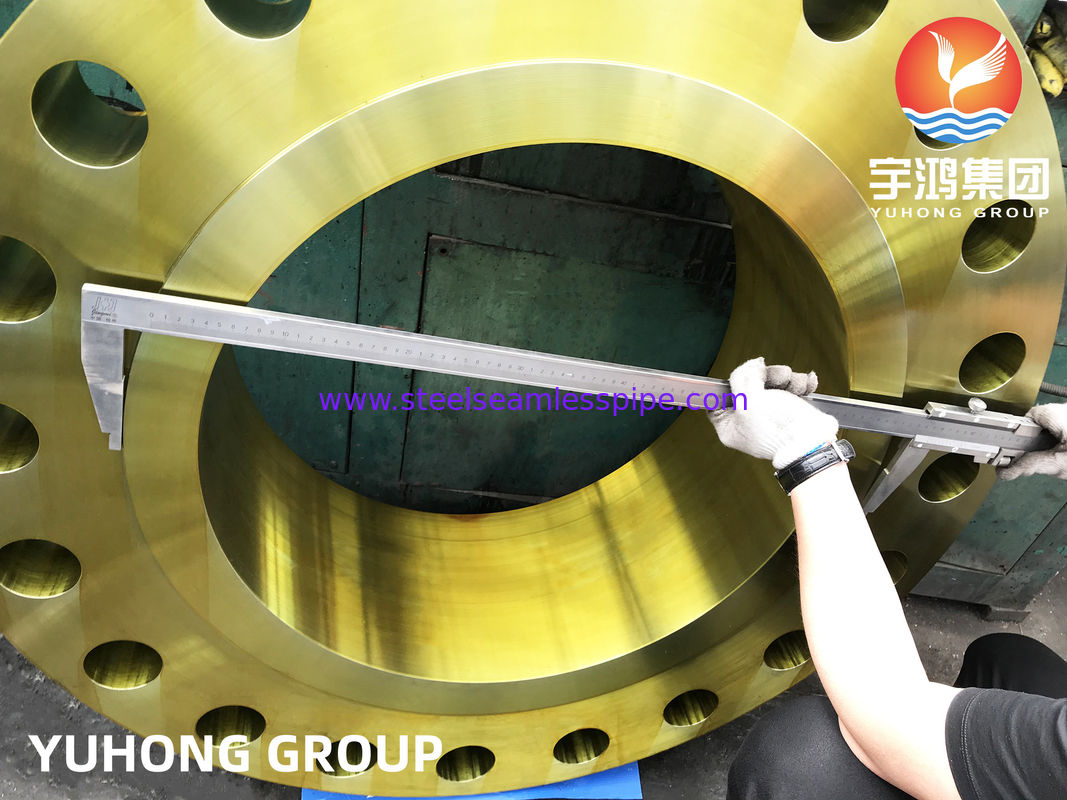 A694 F52 فلنج الرقبة الحامدة مع الحماية من الصدأ ، الكربون والصلب سبائك B16.47 النحافات ، المقاومة للكبريتيد الهيدروجيني