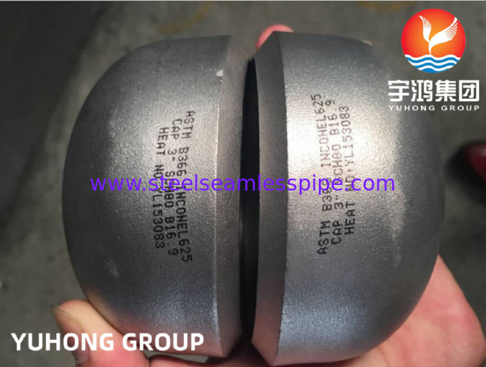 ASTM B366 UNS NO6625 / Inconel 625 Cap DIN 2.4856 بعقب اللحام المناسب B16.9