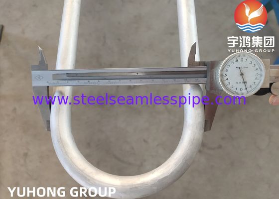 ASTM A688 الفولاذ المقاوم للصدأ غير الملحومة / ملحومة U أنبوب الانحناء TP304 / 304L TP316L TP904L