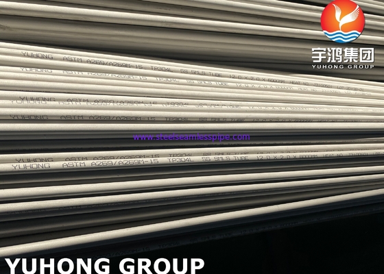 ASTM A269 / A269M-15 TP304 TP304L أنبوب غير ملحوم من الفولاذ المقاوم للصدأ للغلاية
