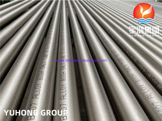 ASTM B407 / ASME SB407 سبيكة 800H / UNS N08810 أنابيب غير ملحومة من سبائك النيكل والحديد والكروم