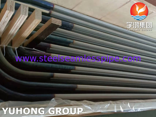 ASTM A213 TP317L الفولاذ المقاوم للصدأ U ثني أنبوب مبادل الحرارة أنبوب 100٪ ET