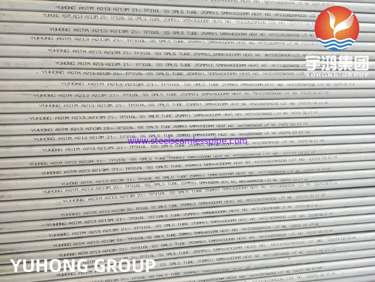 ASTM A213 TP316L أنبوب غير ملحوم من الفولاذ المقاوم للصدأ مسحوب على البارد لمبادل حراري وغلاية