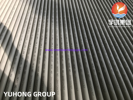 ASME SA213 TP304L أنبوب غير ملحوم من الفولاذ المقاوم للصدأ منخفض الكربون لمبادل حراري