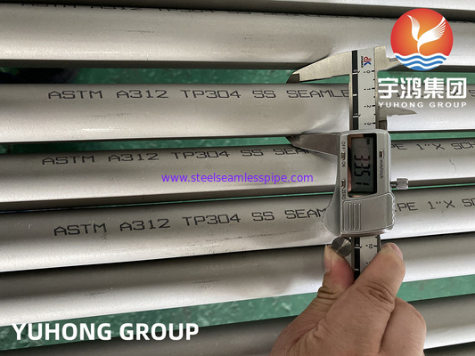 أنابيب بلا خيوط من الفولاذ المقاوم للصدأ ASTM A312 TP304 ، استخدام النفط والغاز
