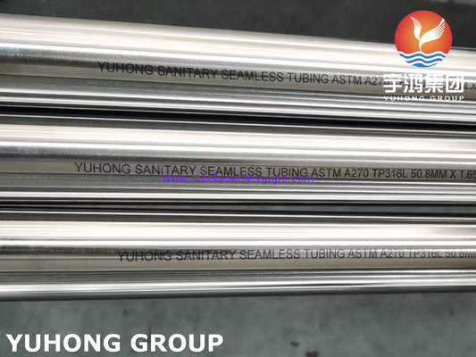 ASTM A270 TP316L أنابيب الصلب غير الملحومة المصقولة من الفولاذ المقاوم للصدأ