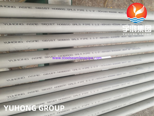 أنبوب نيكل غير ملحوم ASME SB167 سبيكة 600 معالجة كيميائية فضاء