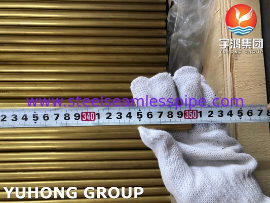 أنبوب نحاسي سبائكي غير ملحوم ASTM B111 C70600 C71500 C68700 C71640 تطبيق مشعاع مبرد الهواء