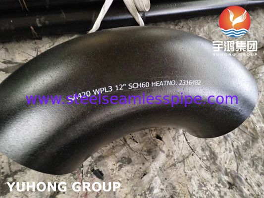ASTM A420 WPL3 الحرارة المنخفضة نصف قطرها الطويل