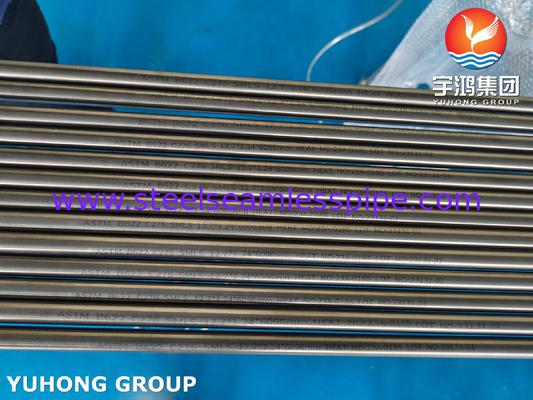 نيكل سبيكة غير ملحومة ، ASTM B622 / B619 / B626 UNS N10276 (C-276 / 2.4819) HASTELLOY PIPE