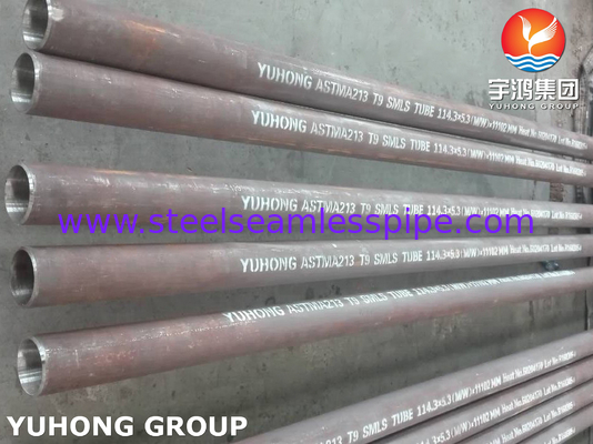 سبائك الصلب غير الملحومة أنبوب ASME / ASTM A213 T1 ، T11 ، T12 ، T2 ، T22 ، T23 ، T5 ، T9 ، T91 ، T92 ، 1 "، 2.11MM