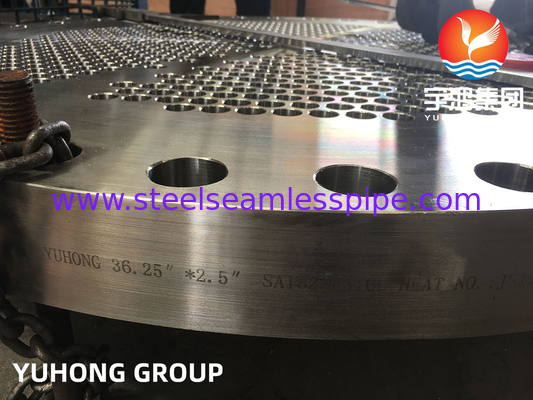 قطع أجزاء المبادلة الحرارية ، ASTM A182 F316L ، 1.4404 أوراق الأنابيب المقلدة من الفولاذ المقاوم للصدأ
