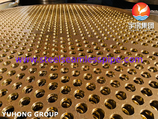 ASME SB171 C71500 نيكل النحاس "70/30" أوراق الأنابيب لمبادل الحرارة